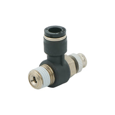8mm - R1/4" Elbow Pneumatic Needle Valve