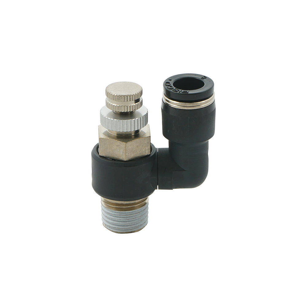 10mm - R3/8" Rotatable Pneumatic Needle Valve
