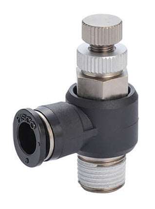 M3 - 1/8" Meter-Out Elbow Flow Control Valve