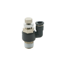 3/8" - R1/4" Meter-In Rotatable Flow Control Valve