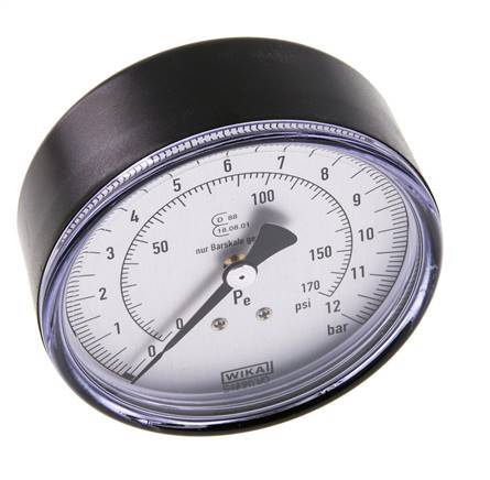 Pressure Gauge 80mm 0 - 12 Bar R 1/4"