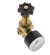 Water & Air Pressure Reducer Brass G1/4'' 2.5 l/min 0.5-25 bar/7-362psi