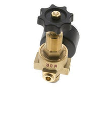 Water- & Luchtdrukregelaar Messing G1/4'' 2,5 l/min 0,5-16 bar/7-232psi