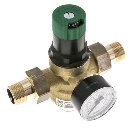 Filterdrukregelaar Messing R3/4'' 52 L/Min 1.5-6 Bar/22-87Psi Drinkwater
