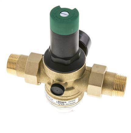 Filter Pressure Reducer Brass R1'' 97 l/min 1.5-6 bar/22-87psi Drinking Water