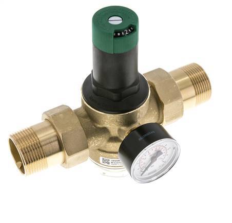 Filterdrukregelaar Messing R1 1/4'' 99 L/Min 1.5-6 Bar/22-87Psi Drinkwater