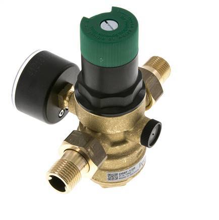 Filter Pressure Reducer Brass R1/2'' 40 l/min 1.5-6 bar/22-87psi Drinking Water