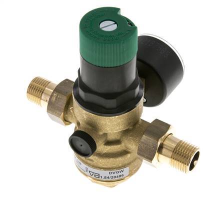 Filterdrukregelaar Messing R1/2'' 40 L/Min 1.5-6 Bar/22-87Psi Drinkwater