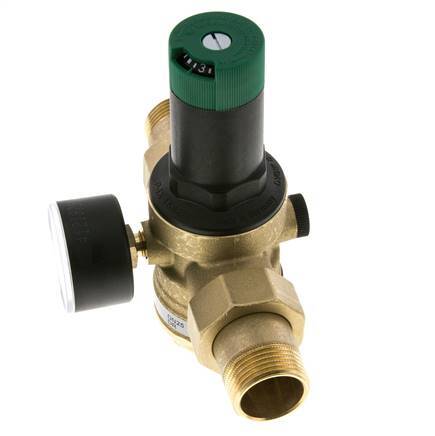 Filterdrukregelaar Messing R1'' 97 L/Min 1.5-6 Bar/22-87Psi Drinkwater