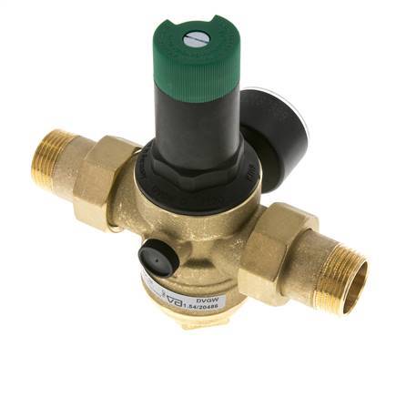 Filter Pressure Reducer Brass R1'' 97 l/min 1.5-6 bar/22-87psi Drinking Water