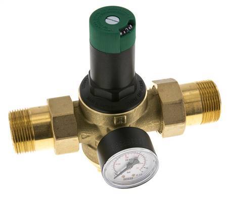 Filterdrukregelaar Messing R1 1/4'' 99 L/Min 1.5-6 Bar/22-87Psi Drinkwater