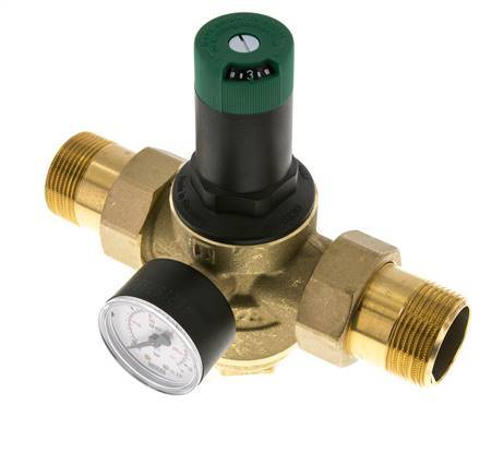 Filterdrukregelaar Messing R1 1/4'' 99 L/Min 1.5-6 Bar/22-87Psi Drinkwater