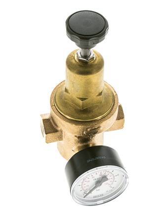 Waterdrukregelaar Brons G1/4'' 8,3 l/min 1,5-8 bar/22-116psi