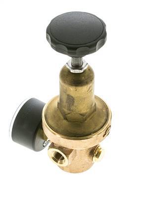 Waterdrukregelaar Brons G1/4'' 8,3 l/min 0,2-2 bar/3-29psi