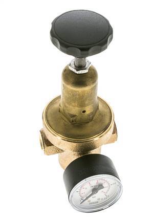 Waterdrukregelaar Brons G1/4'' 8,3 l/min 0,2-2 bar/3-29psi