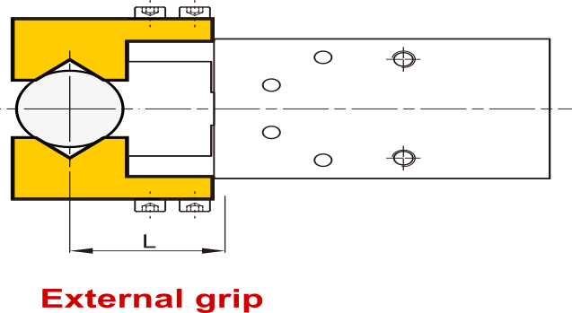 D16 mm 2-Vinger Parallel Dubbelwerkend Pneumatische Grijper Vlak Vingers