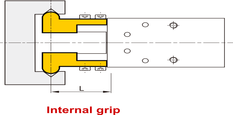 D20 mm 2-Vinger Parallel Dubbelwerkend Pneumatische Grijper Standaard Vingers