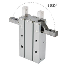 D16 mm 2-Jaw 180 deg Angular Double Acting Pneumatic Gripper Standard Jaws