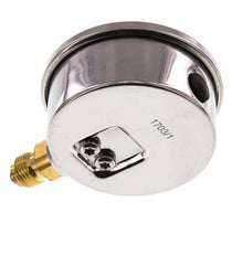 1..15 Bar Glycerine Manometer RVS/Messing 63 mm Klasse 1.6 Onderaansluiting