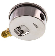 1..1.5 Bar Glycerine Manometer RVS/Messing 63 mm Klasse 1.6 Onderaansluiting
