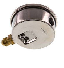 0..1.6 Bar Glycerine Manometer RVS/Messing 63 mm Klasse 1.6 Onderaansluiting