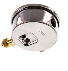 0..250 Bar Glycerine Manometer RVS/Messing 63 mm Klasse 1.6 Onderaansluiting