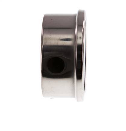 0..250 Bar Glycerine Manometer RVS/Messing 63 mm Klasse 1.6 Onderaansluiting