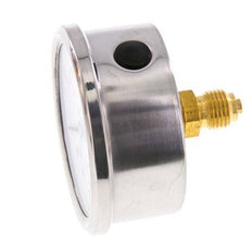 0..2.5 Bar Glycerine Manometer Achteraansluiting RVS/Messing 63 mm Klasse 1.6