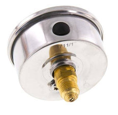 0..2.5 Bar Glycerine Manometer Achteraansluiting RVS/Messing 63 mm Klasse 1.6