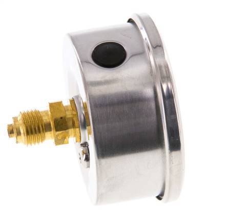 0..2.5 Bar Glycerine Manometer Achteraansluiting RVS/Messing 63 mm Klasse 1.6