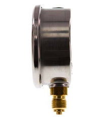 0..400 Bar Glycerine Manometer RVS/Messing 63 mm Klasse 1.6 Onderaansluiting