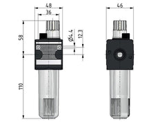 Smeermiddel G3/8'' Polycarbonaat Multifix 1