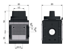 3/2 Kogelkraan G3/4 25000 l/min Multifix 4