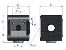 Verdeler G3/4x1 18000 l/min Multifix 4