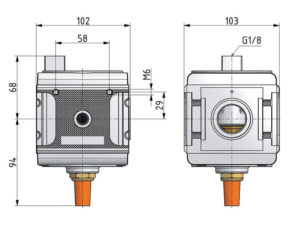 3/2 Valve G1 Pneumatic Operated 14000 l/min Multifix 5