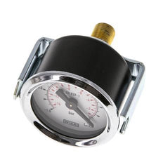 -1..0 Bar (-15..0 psi) Paneelmontage Manometer Staal/Brons 40 mm Klasse 2.5 (Beugel)