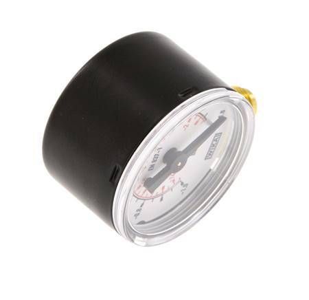 '-1..0 Bar Manometer Onderaansluiting Staal/Messing 40 mm Klasse 1.6