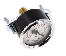 -1..0 Bar (-15..0 psi) Paneelmontage Manometer Staal/Brons 50 mm Klasse 2.5 (Beugel)