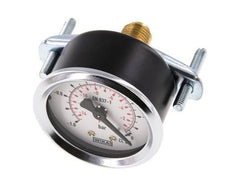 -1..0 Bar (-15..0 psi) Paneelmontage Manometer Staal/Brons 50 mm Klasse 2.5 (Beugel)