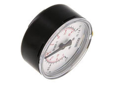 '-1..1.5 Bar Manometer Onderaansluiting Staal/Messing 63 mm Klasse 1.6