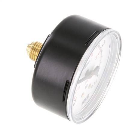 -1..3 Bar (-15..44 psi) Pressure Gauge Rear Steel/Brass 63 mm Class 1.6