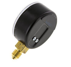 '-1..9 Bar Manometer Onderaansluiting Staal/Messing 63 mm Klasse 1.6