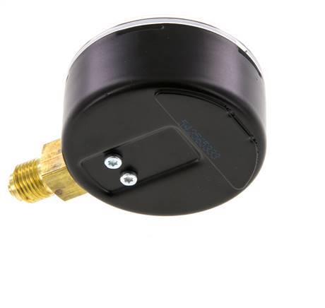 '-1..9 Bar Manometer Onderaansluiting Staal/Messing 63 mm Klasse 1.6