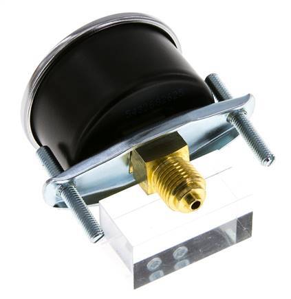0...100 Bar (0...1450 psi) Paneelmontage Manometer Staal/Brons 50 mm Klasse 2.5 (Beugel)