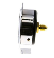 0..100 Bar (0..1450 psi) Panel Mount Pressure Gauge Steel/Brass 63 mm Class 2.5 (Front Panel)
