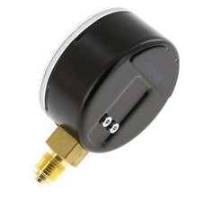 0..100 Bar Manometer Onderaansluiting Staal/Messing 63 mm Klasse 1.6