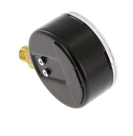 0..100 Bar Manometer Onderaansluiting Staal/Messing 63 mm Klasse 1.6