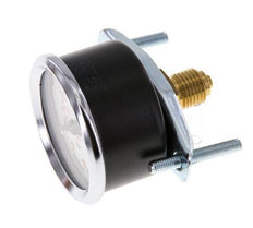 0..10 Bar (0..145 psi) Panel Mount Pressure Gauge Steel/Brass 50 mm Class 2.5 (Bracket)