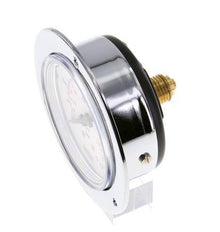0..10 Bar (0..145 psi) Panel Mount Pressure Gauge Steel/Brass 63 mm Class 2.5 (Front Panel)