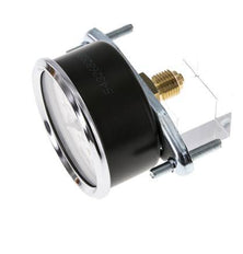 0...10 Bar (0..145 psi) Paneelmontage Manometer Staal/Brons 63 mm Klasse 2.5 (Beugel)
